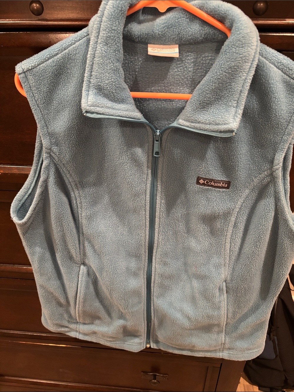 Columbia Ladies Light Blue Fleece Vest - Cozy Layering